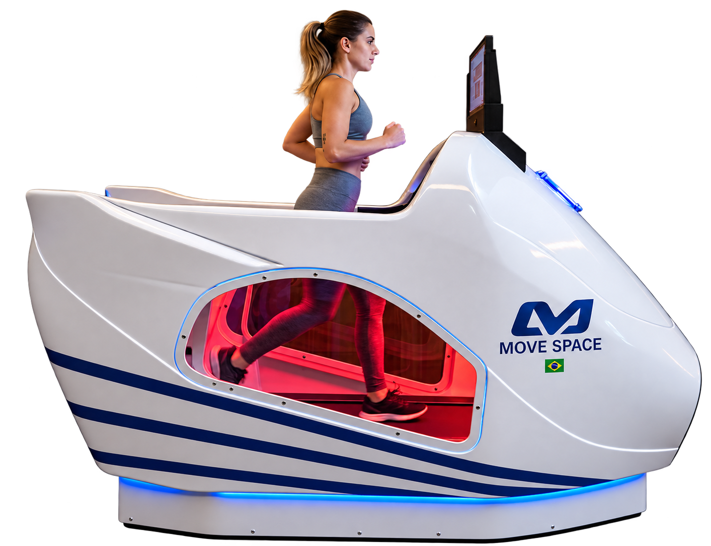 Paciente correndo na Move Space